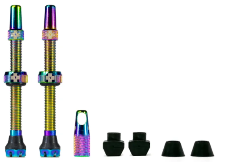 Muc Off Tubeless Valves V2 80mm Iridescent Aluminium